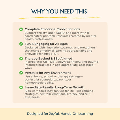 Kids Therapy & Emotional Regulation Master Bundle – Calm Big Feelings With Confidence