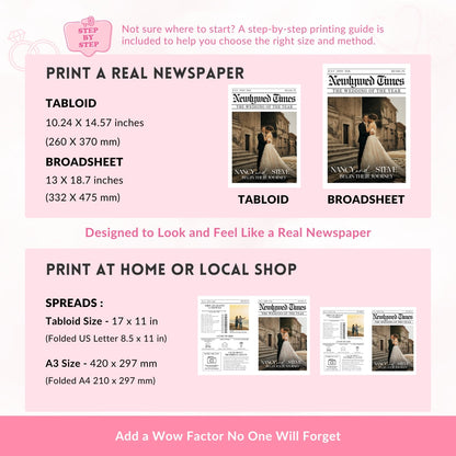 Couple Anniversary Newspaper Template – A Creative Touch for Your Big Day