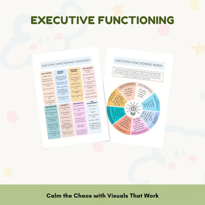 ADHD Executive Functioning Worksheet Bundle for Kids & Teens | Emotional Regulation, Time Management & Focus Tools (130+ Pages) Wiseovia