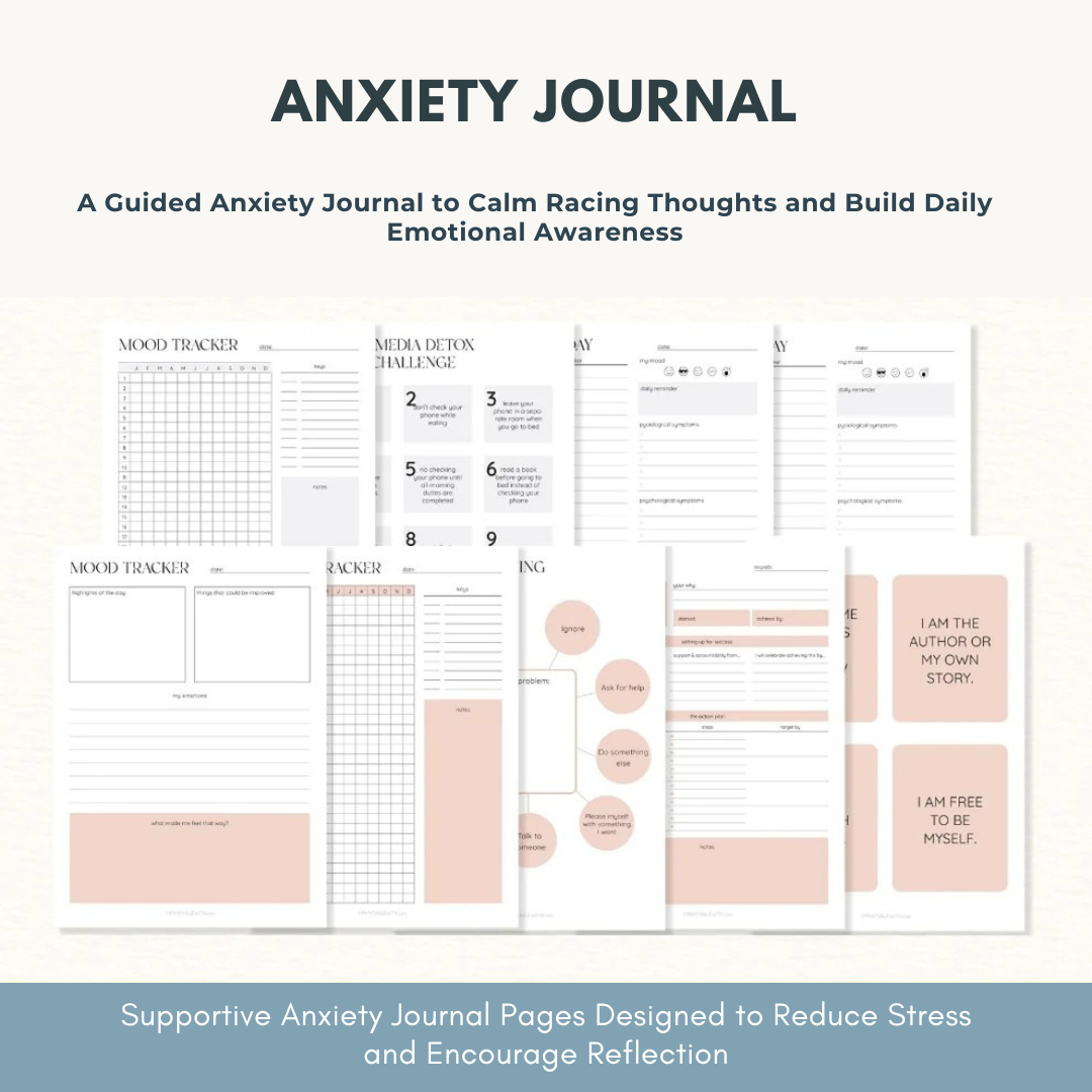 Mental Health / Anxiety Bundle 90% off bundle, DBT Flash Card, DBT Cheat Sheet, DBT Worksheet, Mental Health Journal, Self-Care Planner, Anxiety Journal Wiseovia