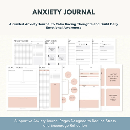 Mental Health / Anxiety Bundle 90% off bundle, DBT Flash Card, DBT Cheat Sheet, DBT Worksheet, Mental Health Journal, Self-Care Planner, Anxiety Journal Wiseovia