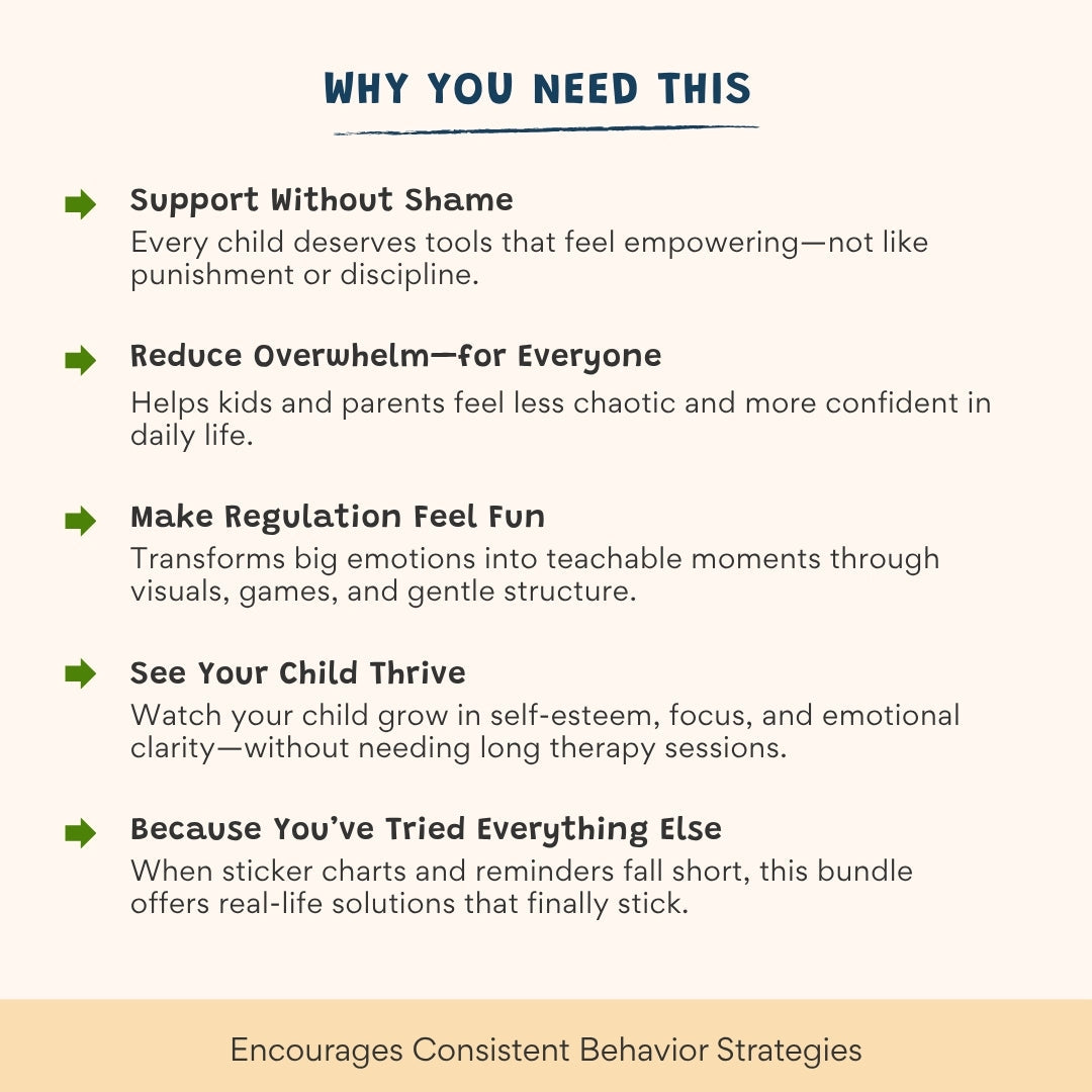 ADHD Executive Functioning Worksheet Bundle for Kids & Teens | Emotional Regulation, Time Management & Focus Tools (130+ Pages)