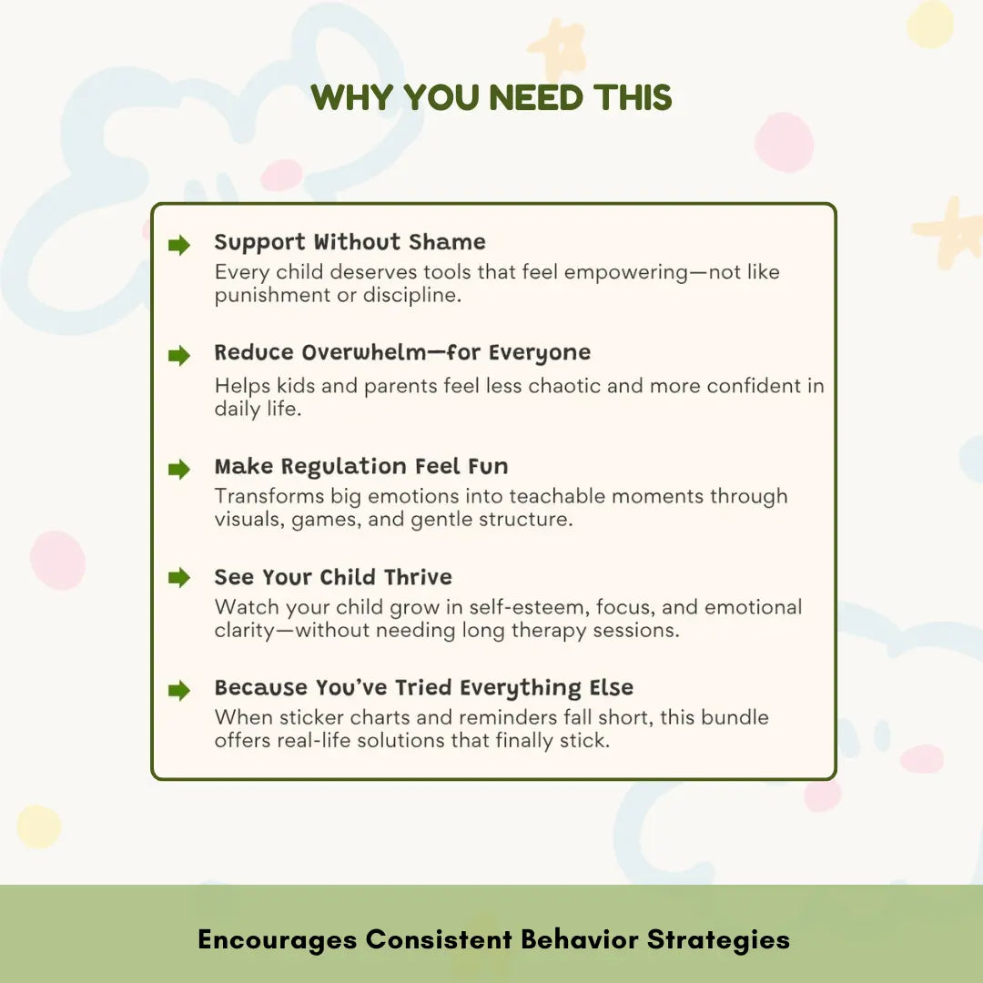 ADHD Executive Functioning Worksheet Bundle for Kids & Teens | Emotional Regulation, Time Management & Focus Tools (130+ Pages) Wiseovia