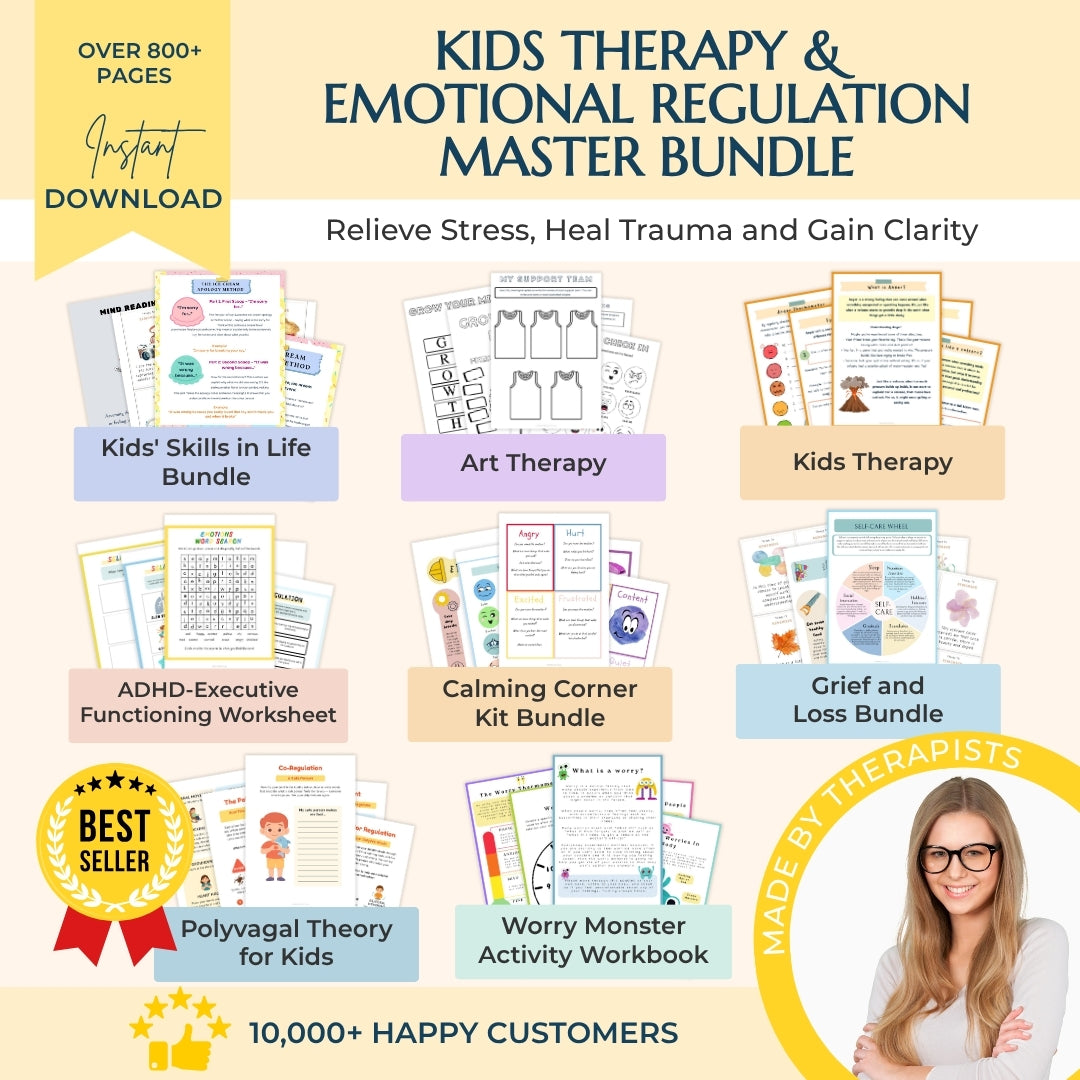 Kids Therapy & Emotional Regulation Master Bundle – Calm Big Feelings With Confidence