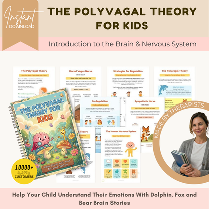 The Polyvagal Theory for Kids | Nervous System Regulation Workbook | Emotional Toolkit with Brain Metaphors Wiseovia