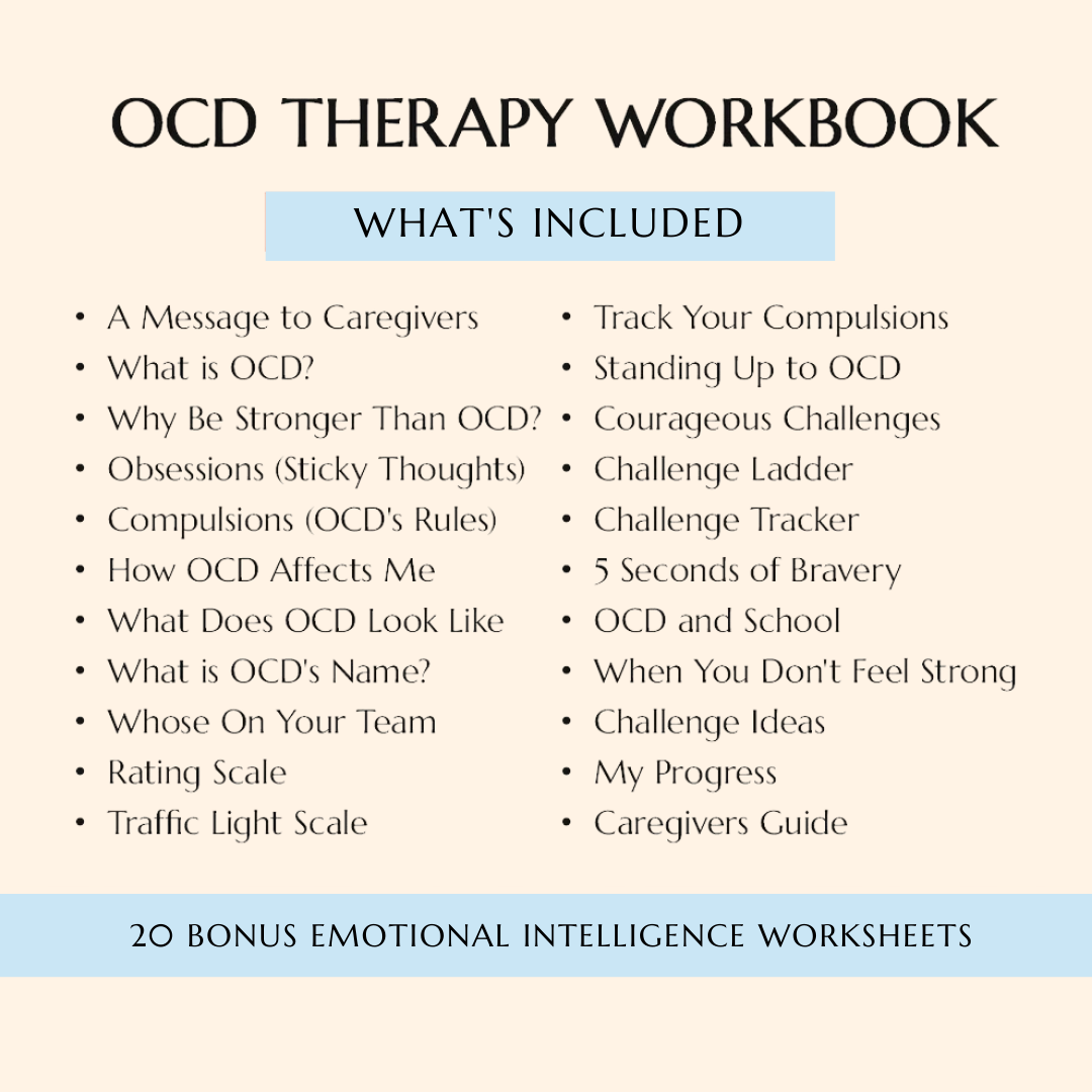 OCD Therapy Worksheets | OCD Tracker and Journal Pages | OCD Management Solutions | Self-Care Workbook Printable Wiseovia