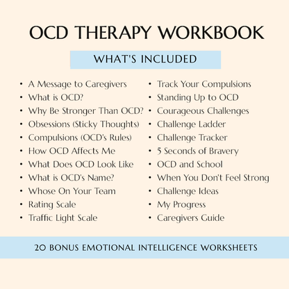 OCD Therapy Worksheets | OCD Tracker and Journal Pages | OCD Management Solutions | Self-Care Workbook Printable Wiseovia