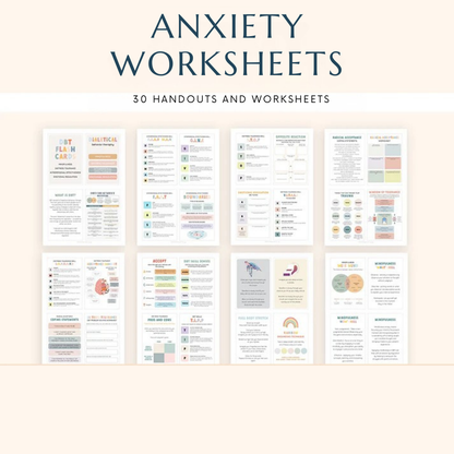 Therapy Worksheet 90% Off Bundle, Psychology Resources, Inner Critic, Boundaries, Trauma, Acceptance Therapy, Safety Plan, Planner, Affirmations, GAD Wiseovia