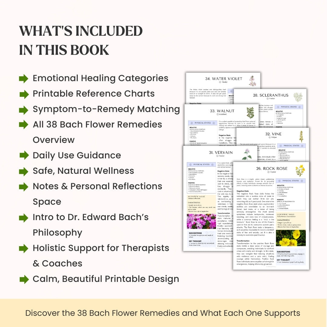 Bach Flower Remedies for Emotional Balance – 38 Healing Remedies Through Nature