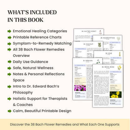 Bach Flower Remedies for Emotional Balance – 38 Healing Remedies Through Nature