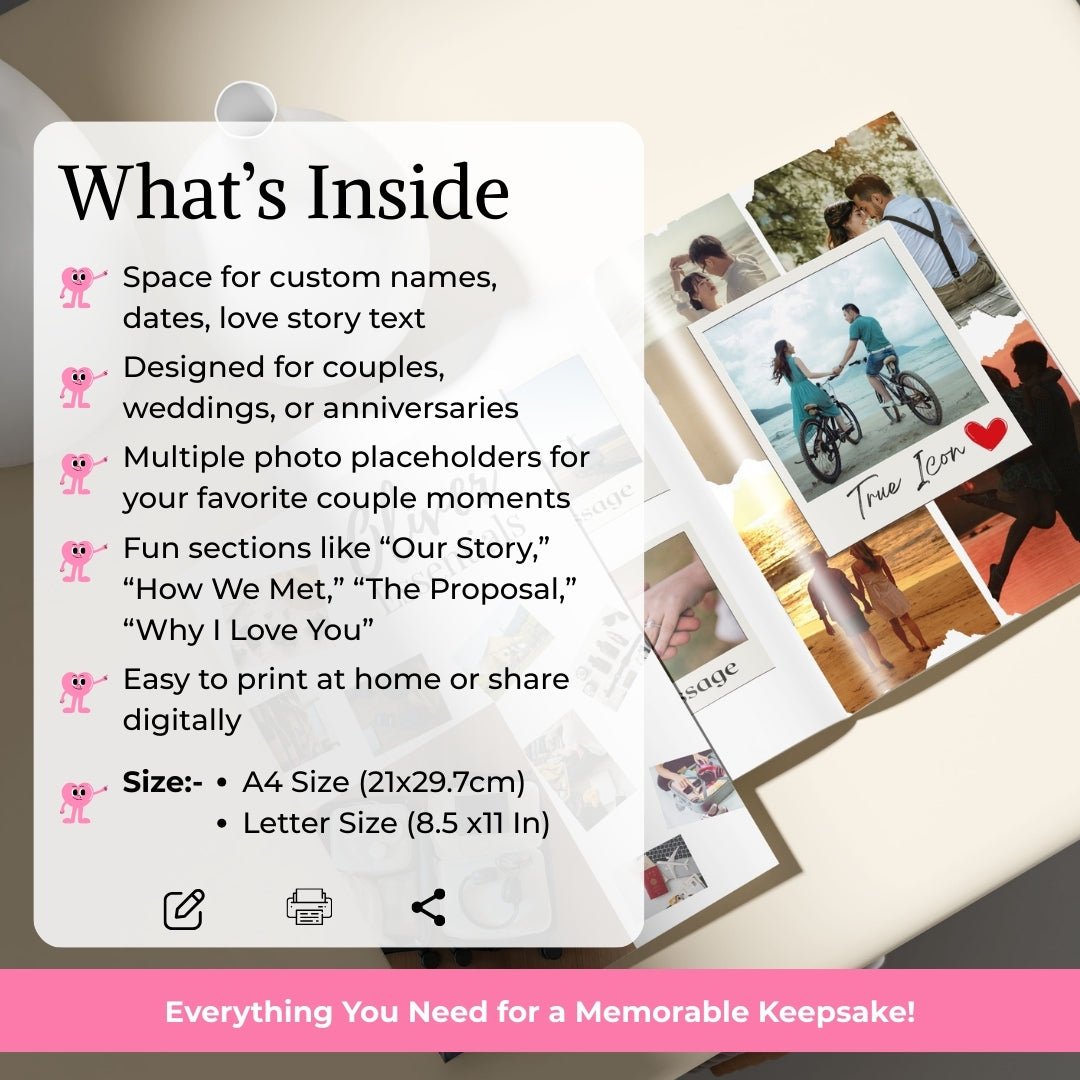 The Ultimate Couple’s Magazine – Personalize Your Love Story & Cherish Every Memory