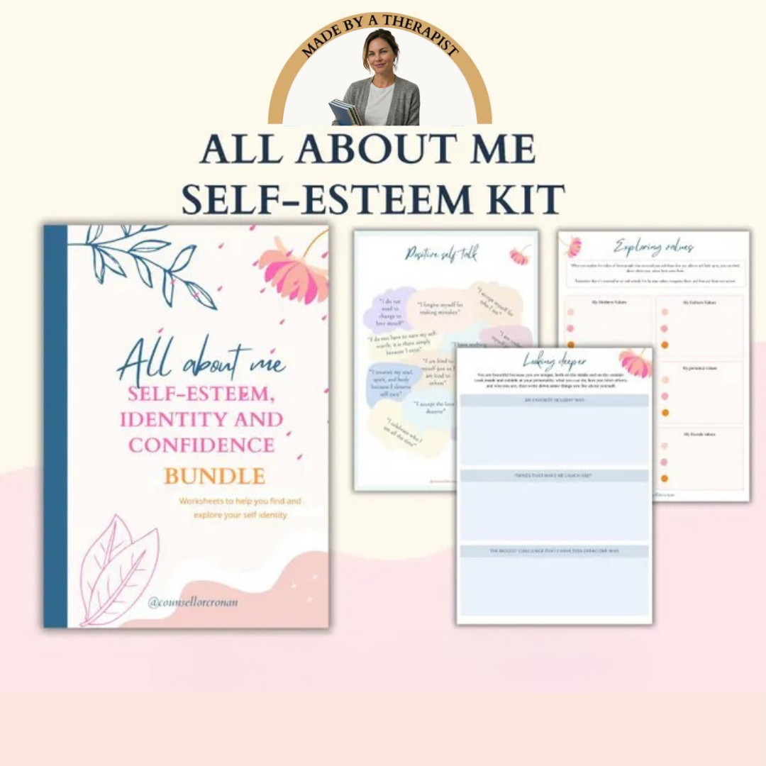 Teen mega 90% off bundle, therapy worksheets, healing journey, depression, anxiety, cognitive distortions, affirmations, boundaries Wiseovia