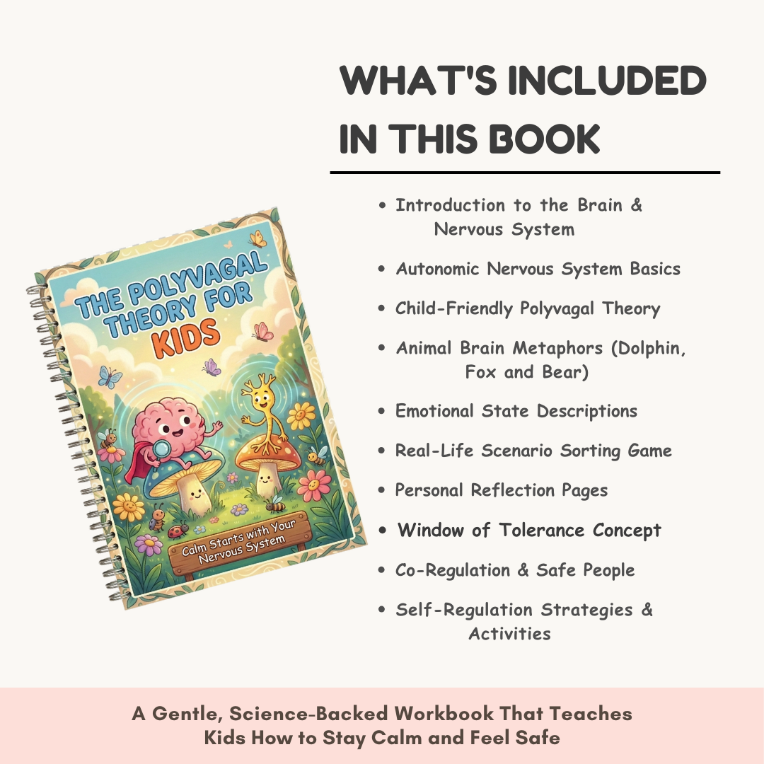 The Polyvagal Theory for Kids | Nervous System Regulation Workbook | Emotional Toolkit with Brain Metaphors Wiseovia