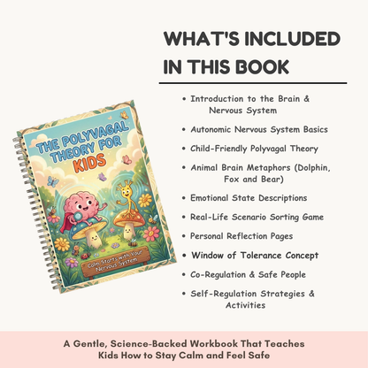 The Polyvagal Theory for Kids | Nervous System Regulation Workbook | Emotional Toolkit with Brain Metaphors Wiseovia