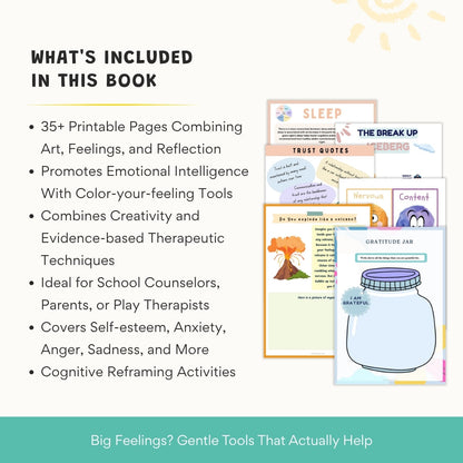 Kids Therapy Bundle – 260+ Pages of Coping Skills, Emotions & Mental Health Worksheets for Kids