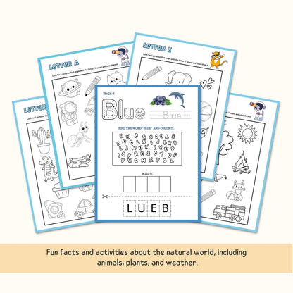 HOMESCHOOLING Kindergarten Busy Book, 90% Off! | 200+ Preschool & Toddler Worksheets | Kindergarten Curriculum | Level 1 - Pre-K Printables | Toddler Activity Book