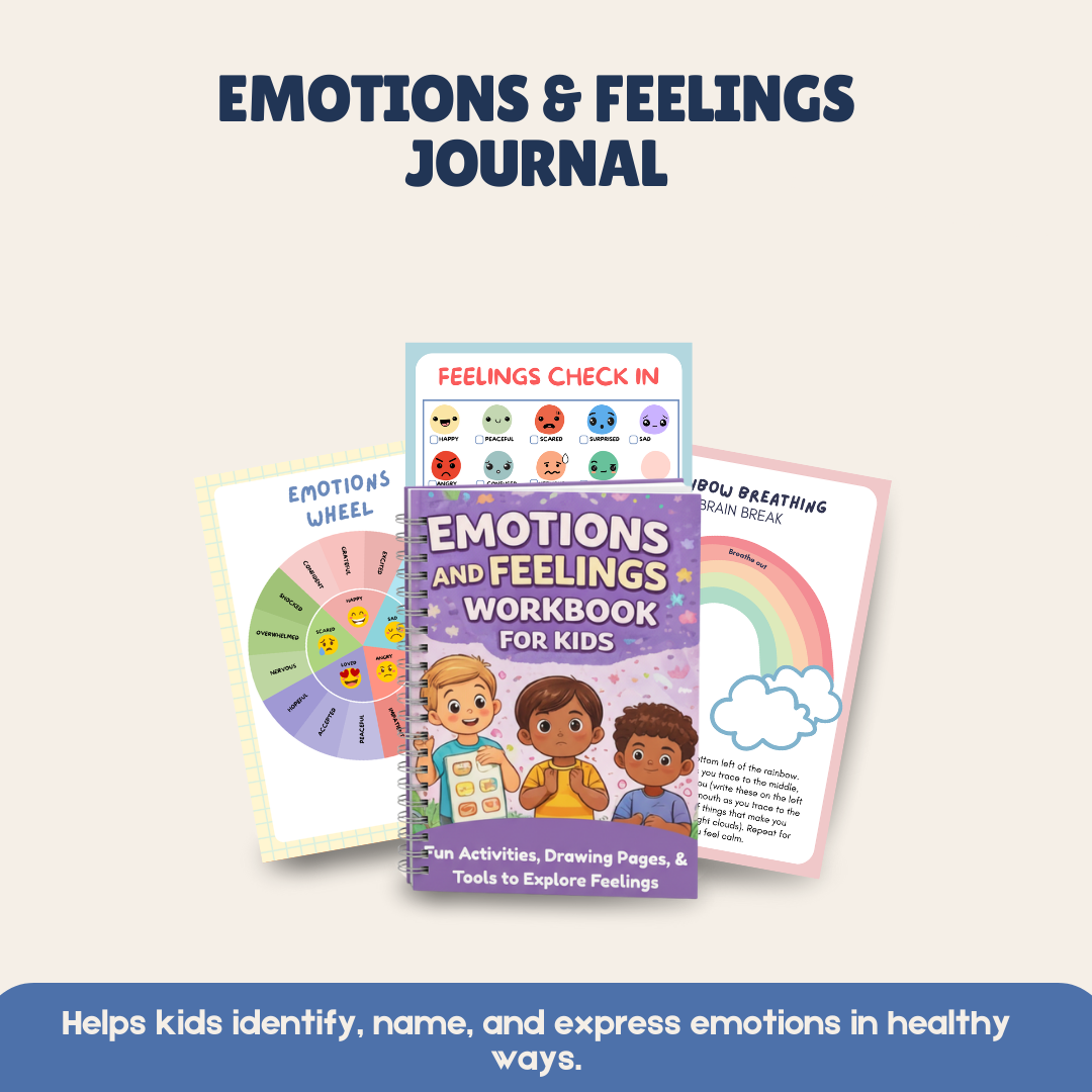 6-in-1 Kids Mental Health Bundle – Workbooks & Journals | 280+ Page Emotions, Mindfulness, Gratitude & Confidence
