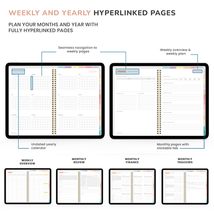 Digital Planner, Goodnotes Planner, iPad Planner, Notability Planner, Dated Digital Planner, 2026 2027 Undated Planner
