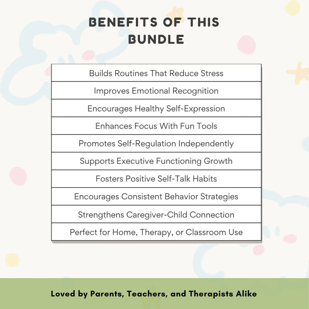 ADHD Executive Functioning Worksheet Bundle for Kids & Teens | Emotional Regulation, Time Management & Focus Tools (130+ Pages) Wiseovia