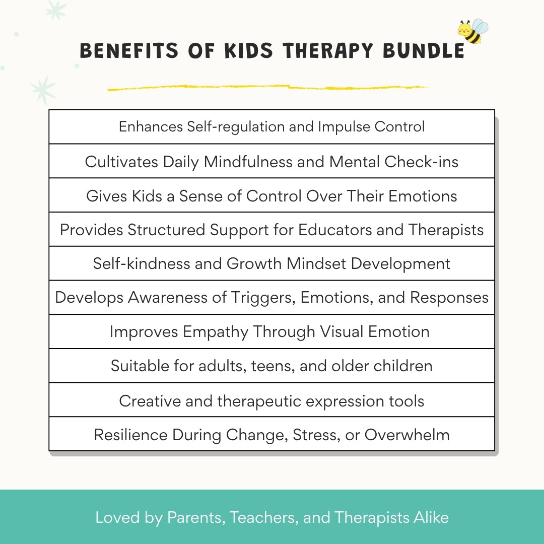 Kids Therapy Bundle – 260+ Pages of Coping Skills, Emotions & Mental Health Worksheets for Kids