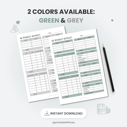 Budget Planner Printable, Finance Planner, Monthly Budget, Weekly Budget, Budget Template