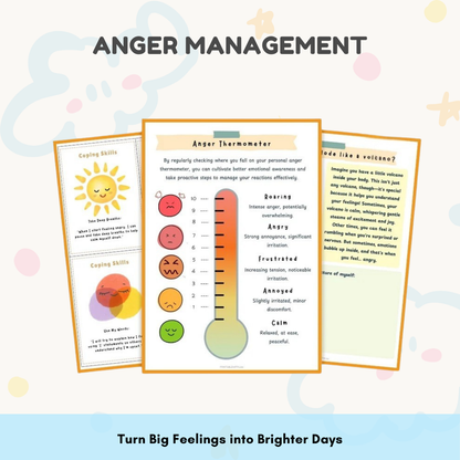 Kids Therapy Bundle – 260+ Pages of Coping Skills, Emotions & Mental Health Worksheets for Kids Wiseovia