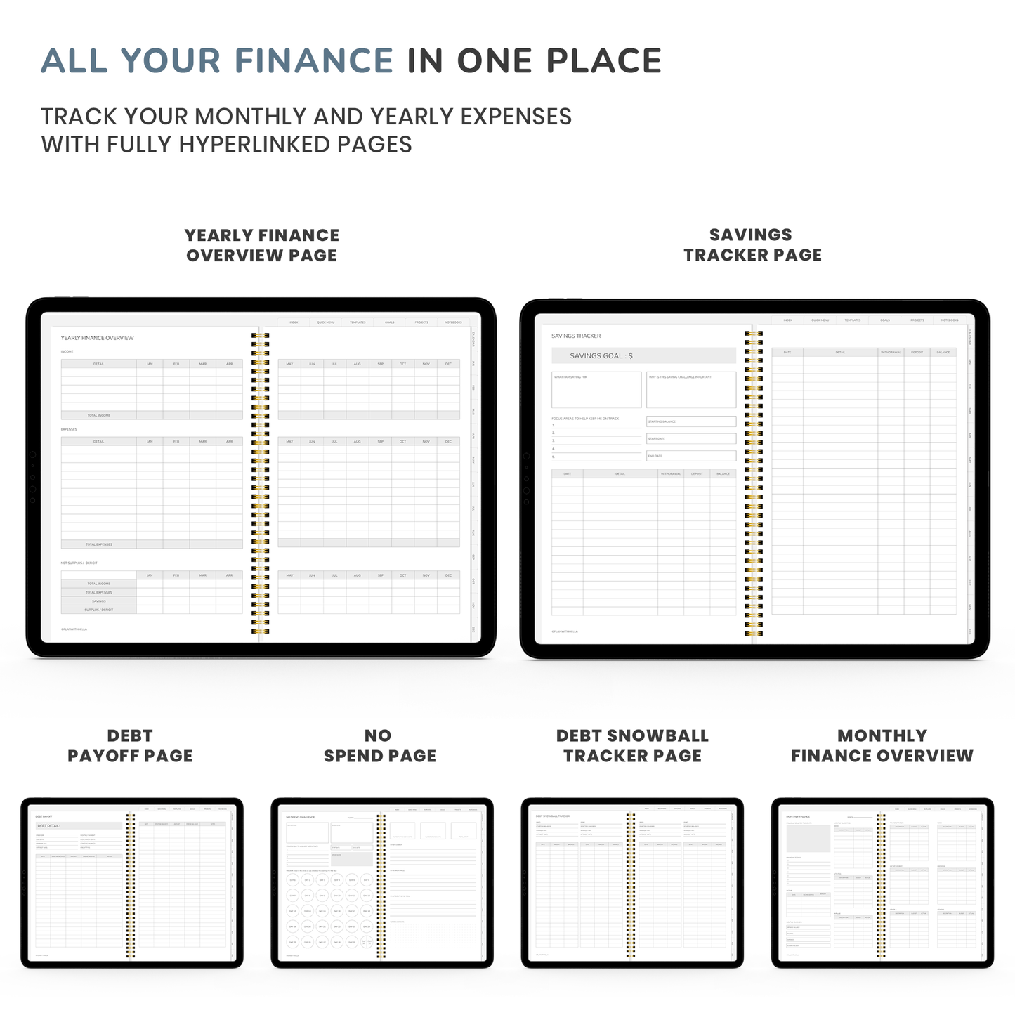 MODERN - NEUTRAL MINIMAL DIGITAL PLANNER - Digital Planner, Goodnotes Planner, iPad Planner, Notability Planner, Dated Digital Planner, 2026 2027 Undated Planner