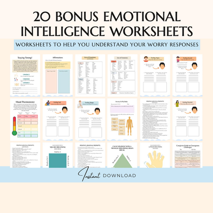 OCD Therapy Worksheets | OCD Tracker and Journal Pages | OCD Management Solutions | Self-Care Workbook Printable Wiseovia