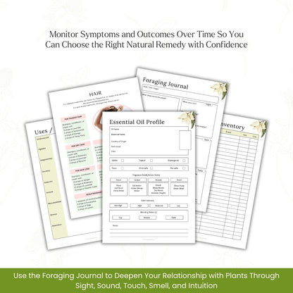 The Ultimate Herbal Medicine & Essential Oil Logbook – Track Aromatherapy, Remedies & Recipes