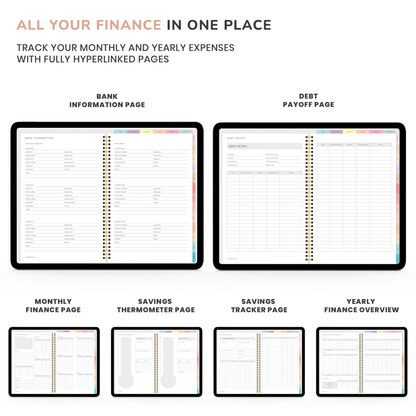 Digital Planner, Goodnotes Planner, iPad Planner, Notability Planner, Dated Digital Planner, 2026 2027 Undated Planner