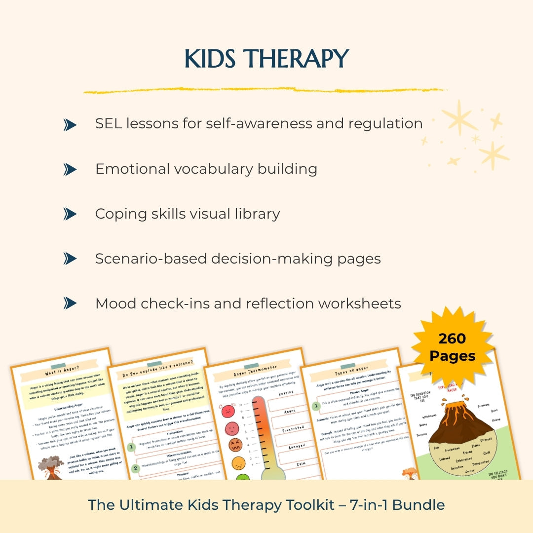 Kids Therapy & Emotional Regulation Master Bundle – Calm Big Feelings With Confidence