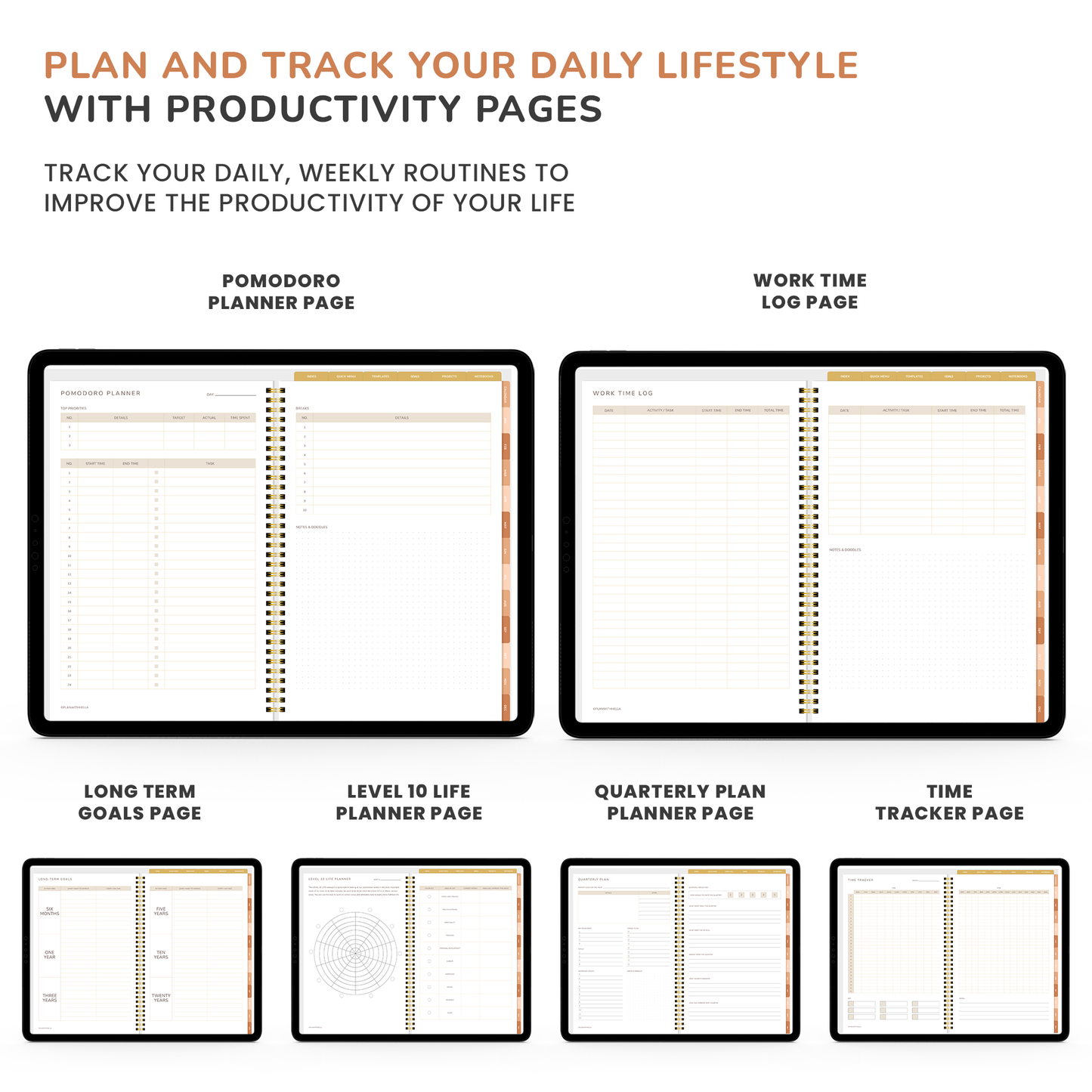 Digital Planner, Goodnotes Planner, iPad Planner, Notability Planner, Dated Digital Planner, 2026 2027 Undated Planner - BOHO THEME PLANNER