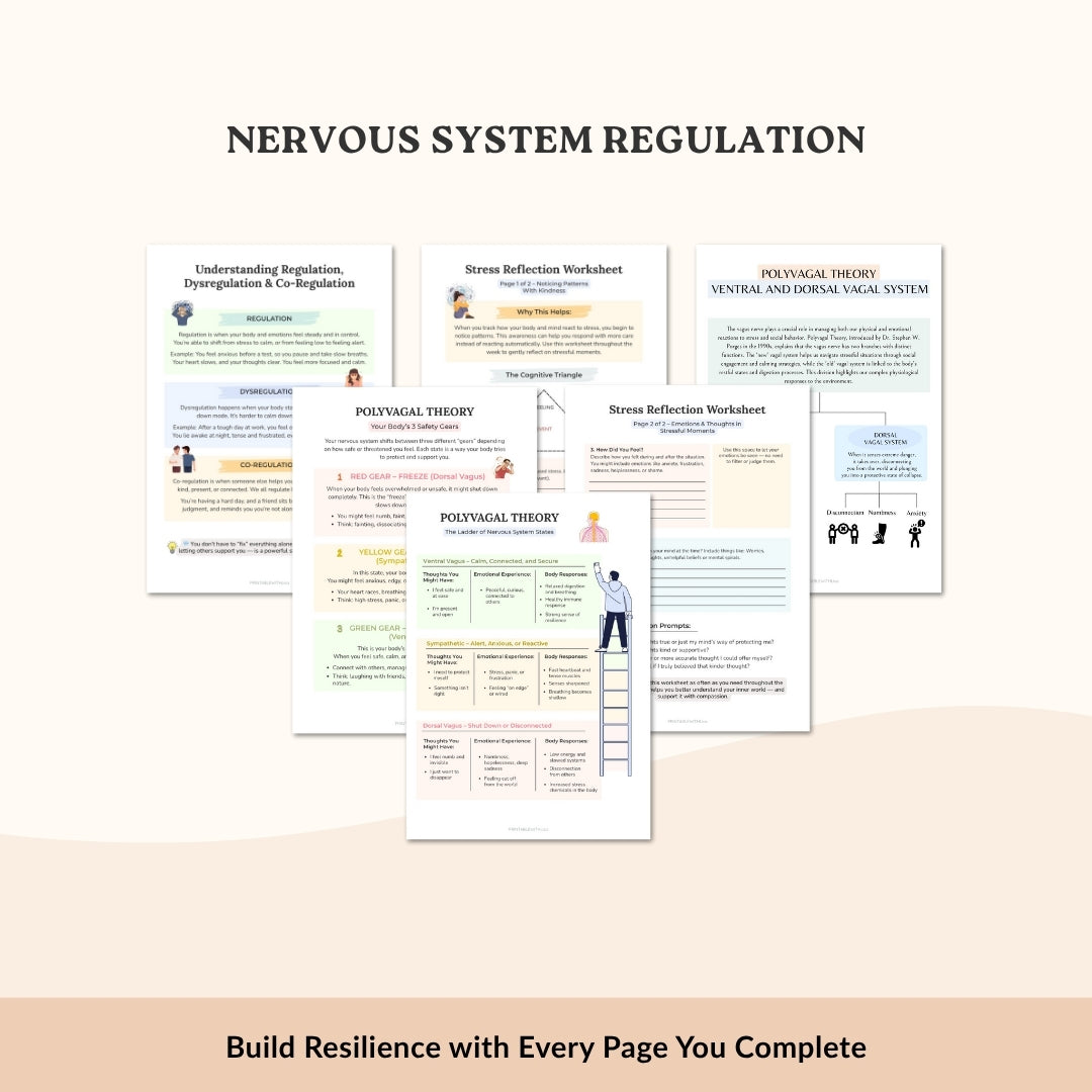 The Mental Clarity & Self-Care Bundle – 5 Therapist Tools for Focus, Calm, and Inner Balance