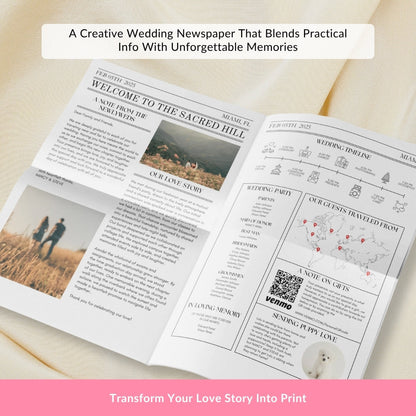 Couple Anniversary Newspaper Template – A Creative Touch for Your Big Day