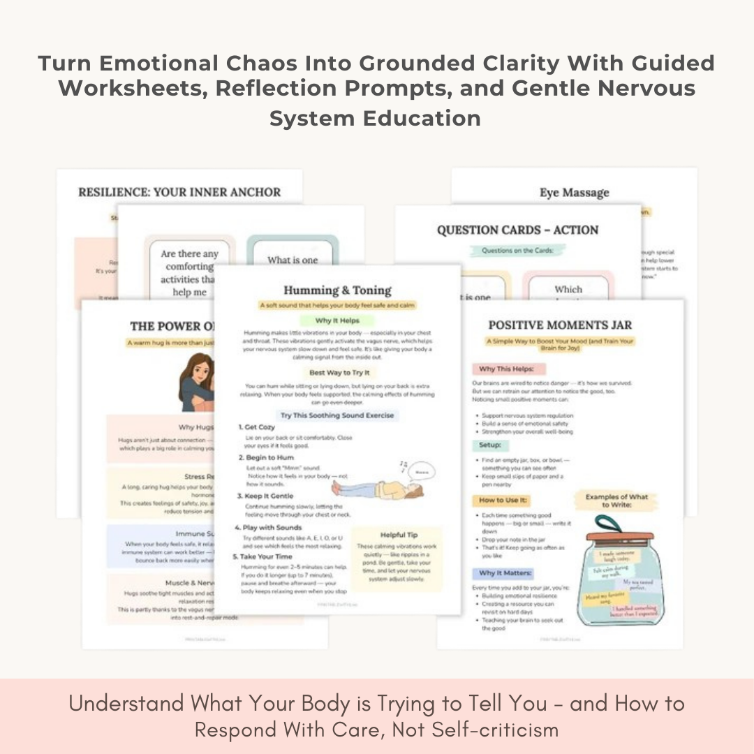 Nervous System Regulation Workbook, Somatic Exercise Polyvagal Theory Ladder Vagus Vagal Nerve Therapy Techniques Worksheets Co-regulation Wiseovia