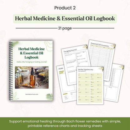 Holistic Herbal Healing & Natural Wellness Bundle - Herbs, Oils & Emotional Support