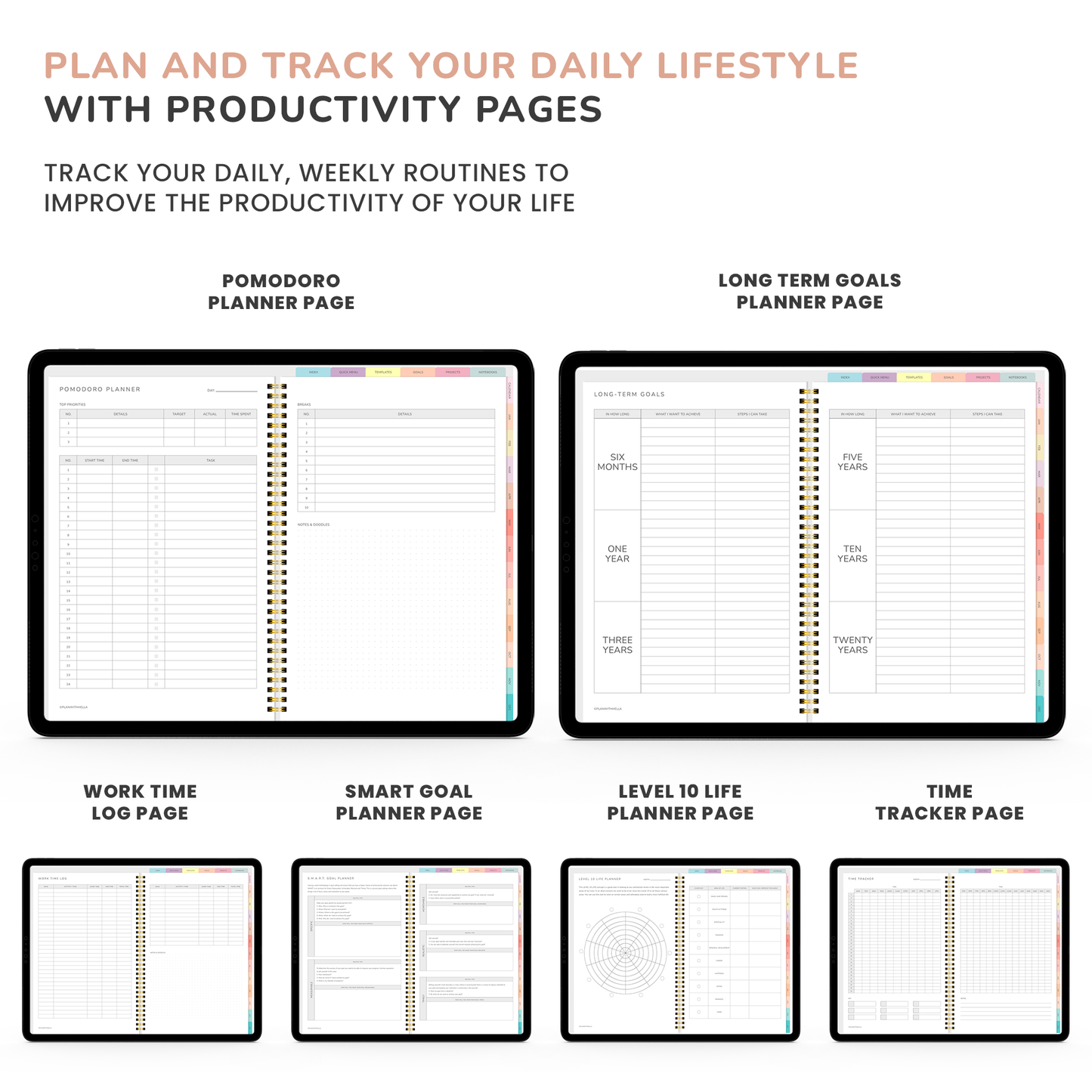 Digital Planner, Goodnotes Planner, iPad Planner, Notability Planner, Dated Digital Planner, 2026 2027 Undated Planner