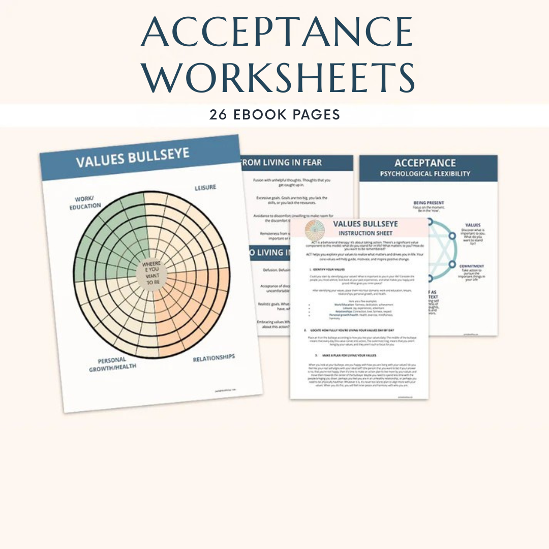 Therapy Worksheet 90% Off Bundle, Psychology Resources, Inner Critic, Boundaries, Trauma, Acceptance Therapy, Safety Plan, Planner, Affirmations, GAD Wiseovia