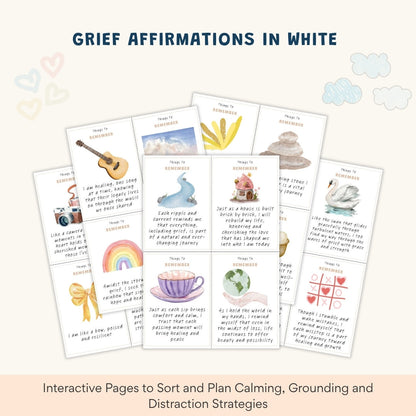 Grief and Loss Therapy Workbook Bundle – 140+ Pages of Healing Tools for Kids, Teens & Adults