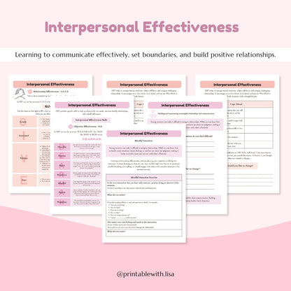 Neurodivergent Friendly DBT Skills, DBT Worksheets, DBT, Emotional Regulation, Neurodivergent, Autism, bpd, therapy worksheets, borderline