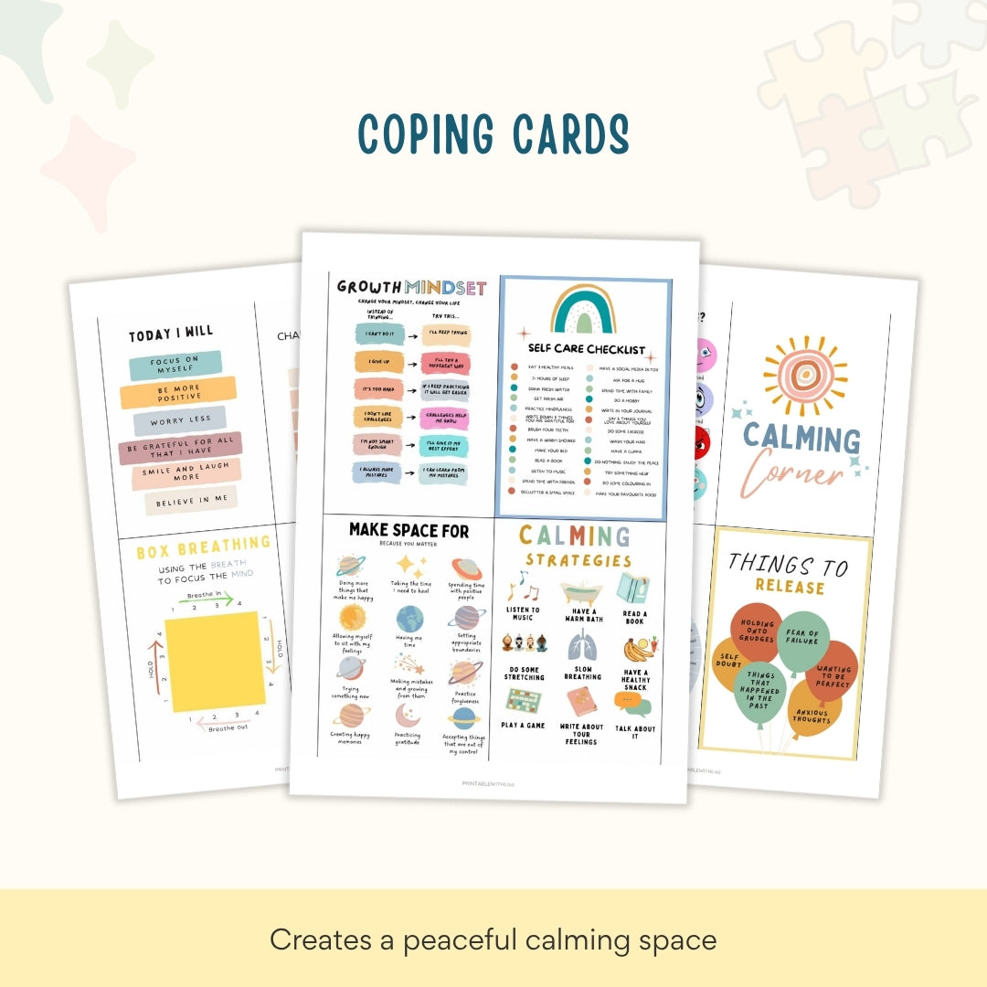 Calming Corner Kit Bundle – 40+ Printable Emotional Regulation & Coping Tools for Kids