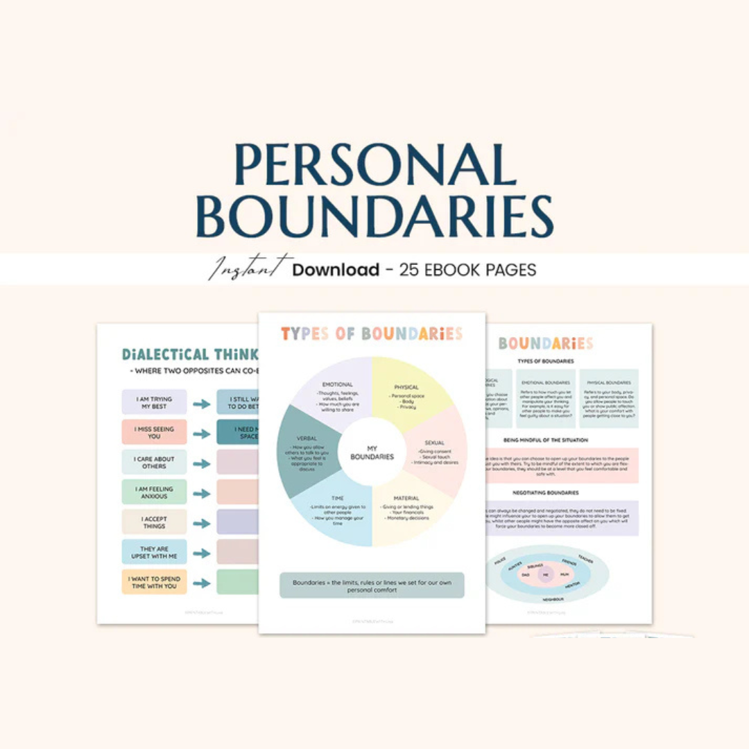 Therapy Worksheet 90% Off Bundle, Psychology Resources, Inner Critic, Boundaries, Trauma, Acceptance Therapy, Safety Plan, Planner, Affirmations, GAD Wiseovia