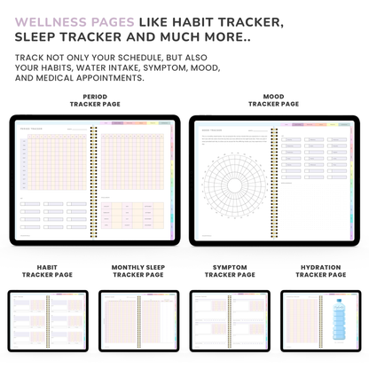 ADHD Digital Planner (made by an ADHDer based on Science ) for iPad, Goodnotes + Android. Self care & habit tracker.