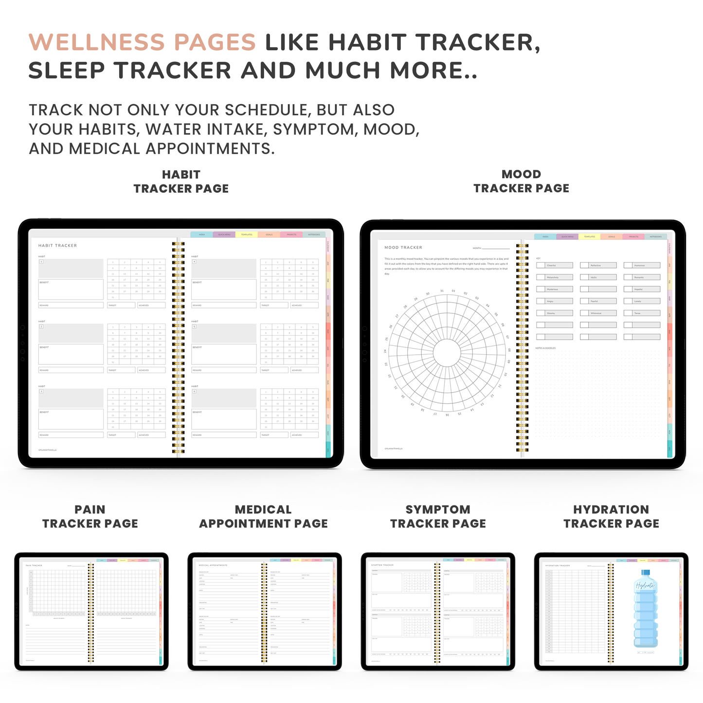 Digital Planner, Goodnotes Planner, iPad Planner, Notability Planner, Dated Digital Planner, 2026 2027 Undated Planner