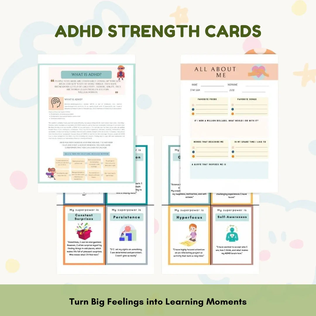 ADHD Executive Functioning Worksheet Bundle for Kids & Teens | Emotional Regulation, Time Management & Focus Tools (130+ Pages) Wiseovia