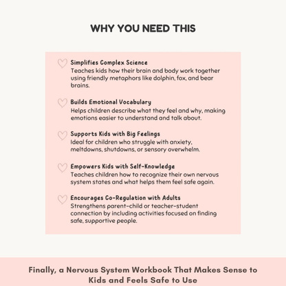 The Polyvagal Theory for Kids | Nervous System Regulation Workbook | Emotional Toolkit with Brain Metaphors Wiseovia