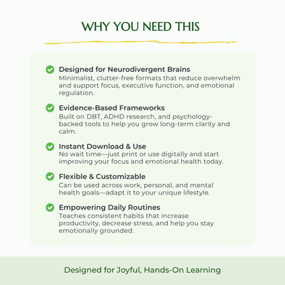 Focus & Emotional Clarity Bundle – Plan, Regulate & Thrive Wiseovia