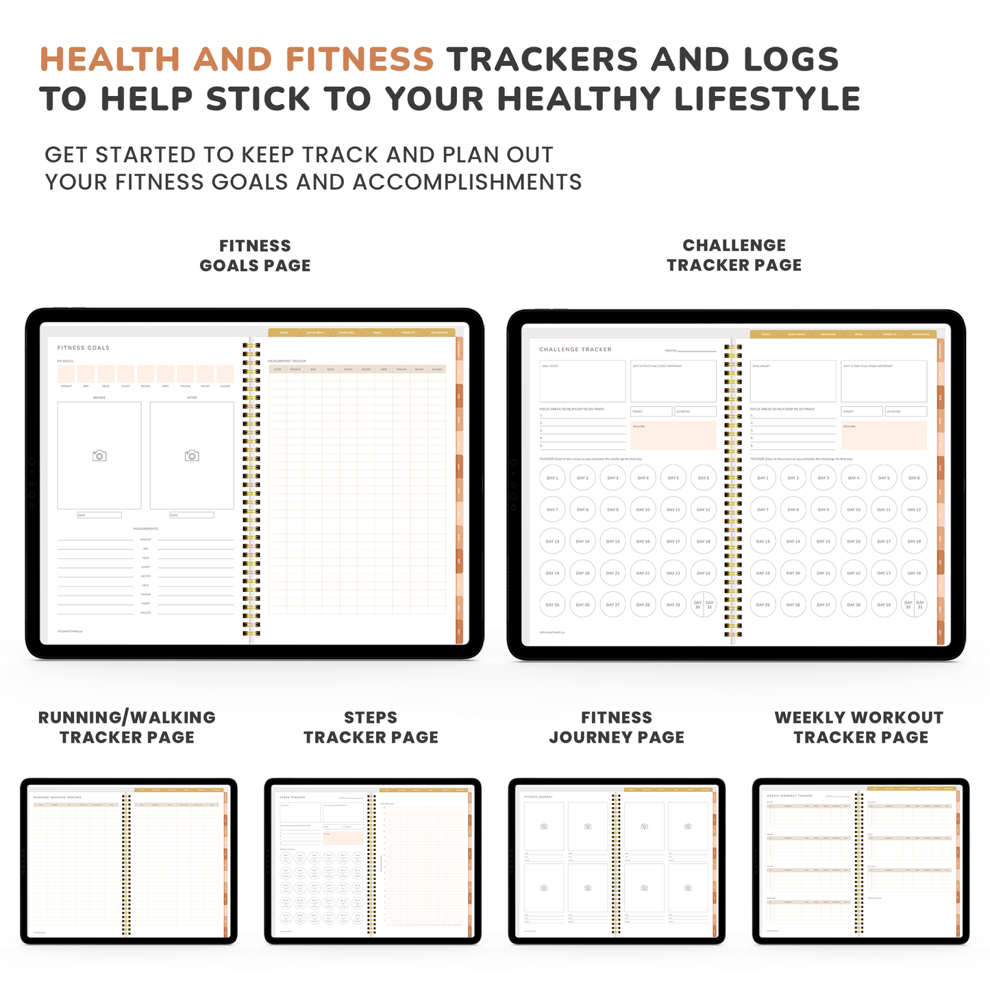 Digital Planner, Goodnotes Planner, iPad Planner, Notability Planner, Dated Digital Planner, 2026 2027 Undated Planner - BOHO THEME PLANNER