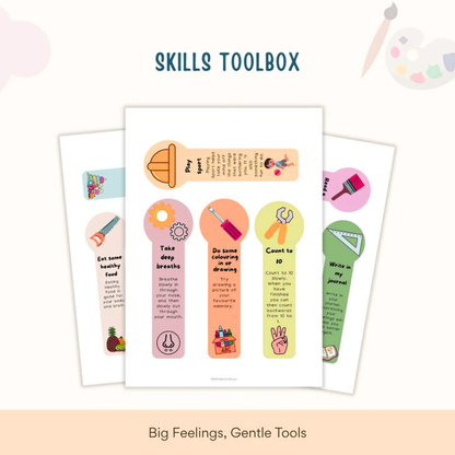 Calming Corner Kit Bundle – 40+ Printable Emotional Regulation & Coping Tools for Kids Wiseovia