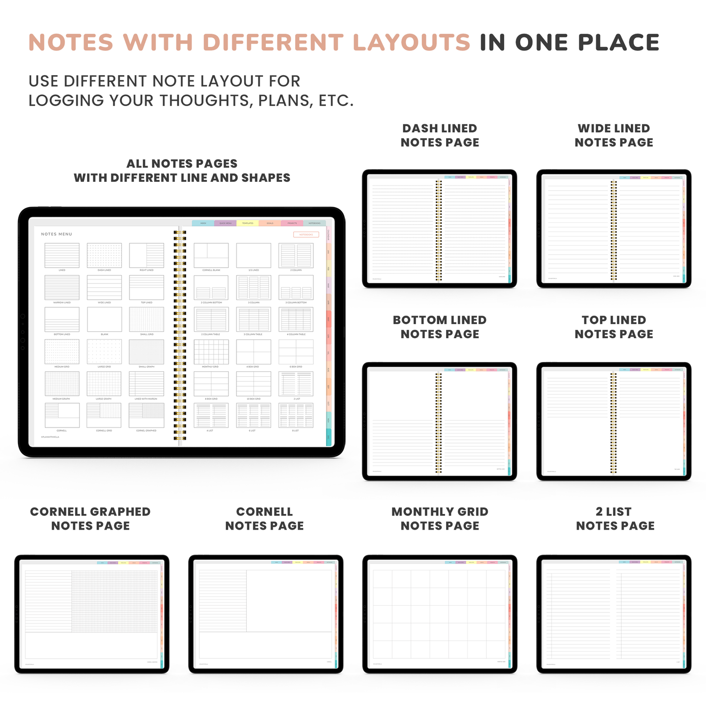 Digital Planner, Goodnotes Planner, iPad Planner, Notability Planner, Dated Digital Planner, 2026 2027 Undated Planner